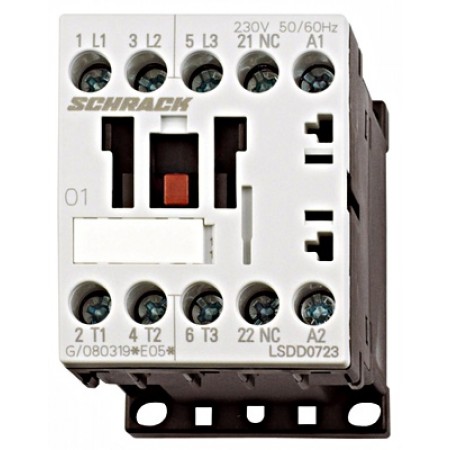 Contactor 3kW/400V 1ND AC24V Schrack
